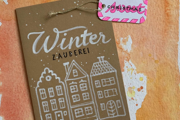 Handlettering Weihnachtszeit 1, Foto Michèle Greiner