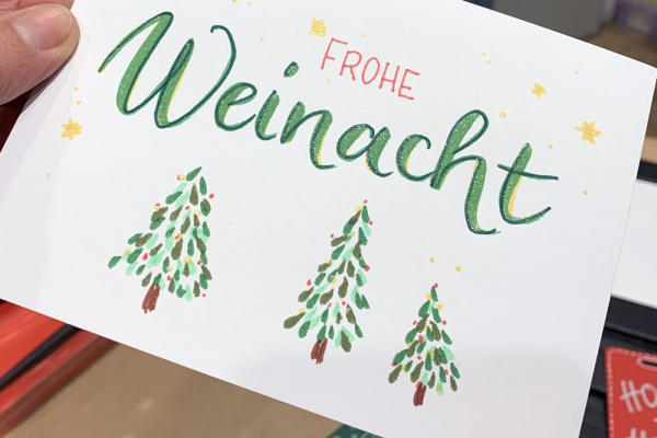 Handlettering Weihnachtszeit 3, Foto Michèle Greiner
