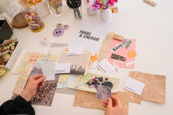 Kartenwerkstatt Collage Ornament, Foto BastelKiosk Kartenwerkstatt Collage Ornament, Foto BastelKiosk